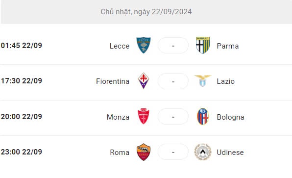 trận đấu serie a