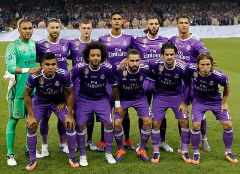 đội hình real madrid 2017