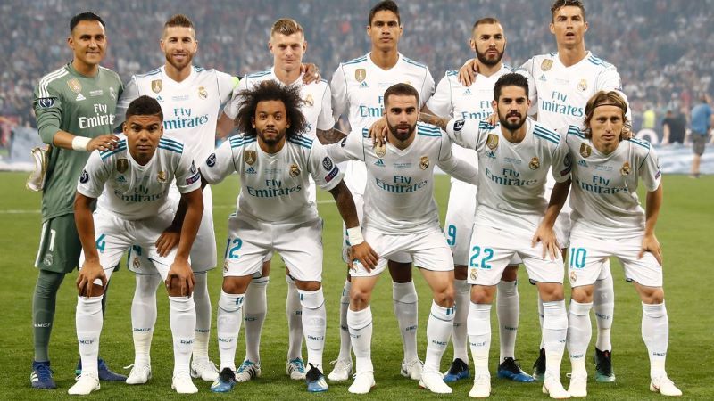 đội hình real madrid 2017